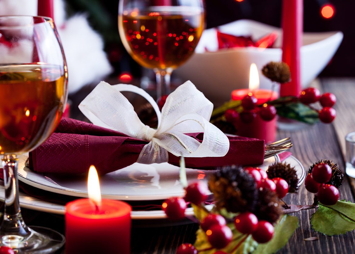 A festive tablescape
