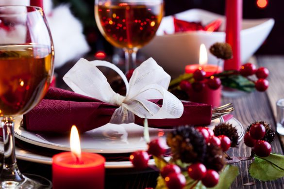 A festive tablescape