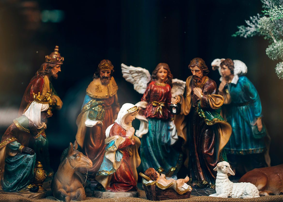 A traditional crèche