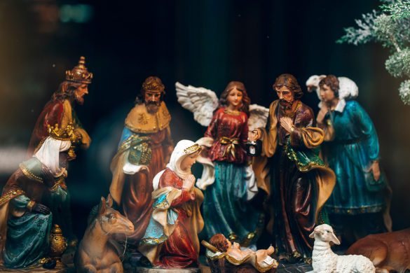 A traditional crèche