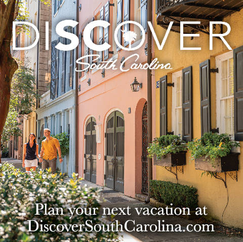 Discover South Carolina: Charleston Rainbow Row ad