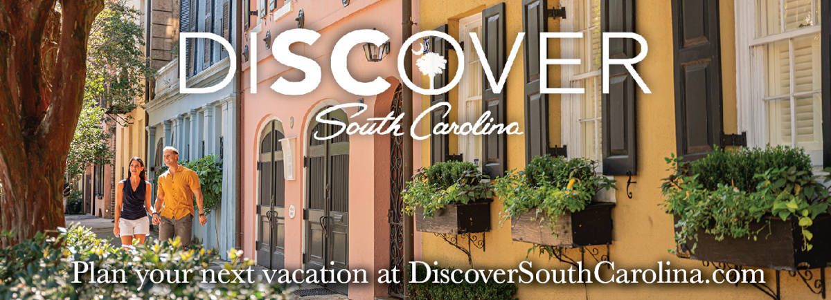 Discover South Carolina: Charleston Rainbow Row ad