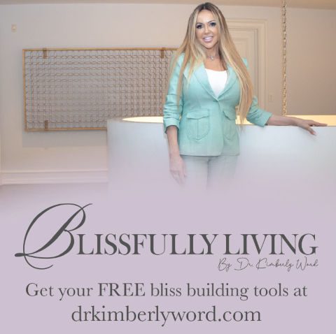 Display ad for Blissfully Living by Dr. Kimberly Word