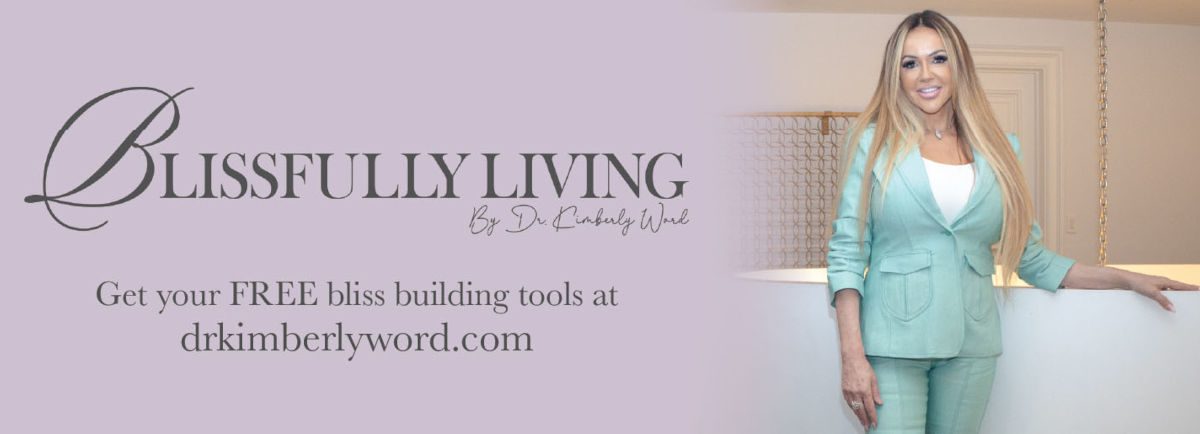 Display ad for Blissfully Living by Dr. Kimberly Word